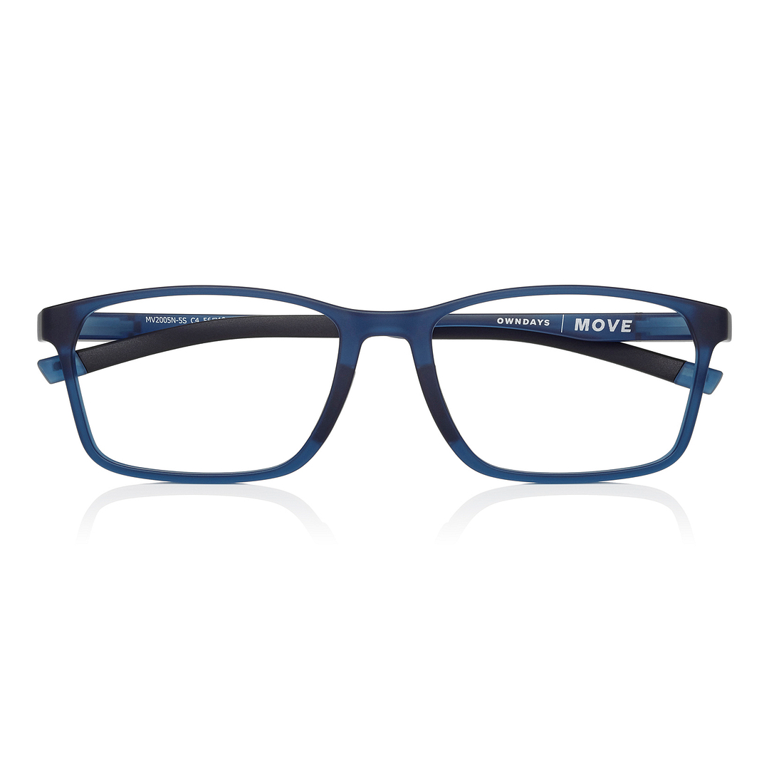 OWNDAYS | MOVE Matte Navy Full Rim Rectangle right side